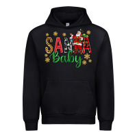 Black Santa Baby With Santa Urban Hoodie - BundleAndBundleShop