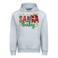 Heather Grey Santa Baby With Santa Urban Hoodie - BundleAndBundleShop