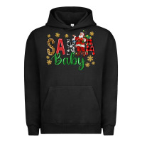 Pigment Black Santa Baby With Santa Urban Hoodie - BundleAndBundleShop