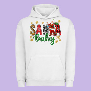 Santa Baby With Santa Urban Hoodie Designed By Bundleandbundleshop