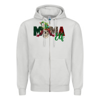 Dove Grey Mama elf skull Zipper Hoodie - FaDigitalArtStudio
