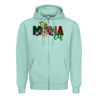 Seafoam Mama elf skull Zipper Hoodie - FaDigitalArtStudio