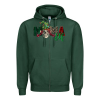 Mama Elf Skull Zipper Hoodie | Teevron