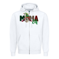 White Mama elf skull Zipper Hoodie - FaDigitalArtStudio