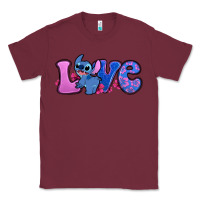 Burgundy love stitch Classic Tee - Zillion Design Studio
