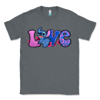 Charcoal Heather love stitch Classic Tee - Zillion Design Studio