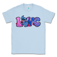 Dusty Blue love stitch Classic Tee - Zillion Design Studio
