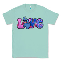Seafoam love stitch Classic Tee - Zillion Design Studio
