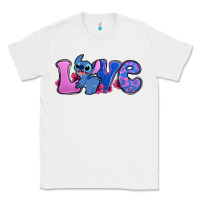White love stitch Classic Tee - Zillion Design Studio