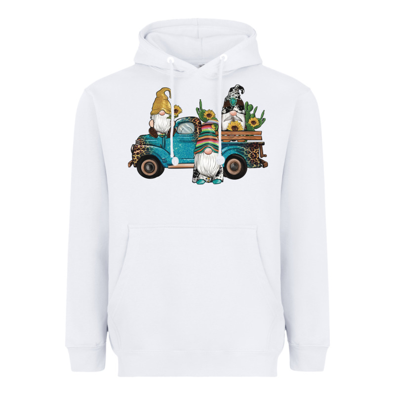 Western Gnomes Truck Sunflowers Cactus Gemstone Leopard Glitter Serape Heavyweight Hoodie by Artiststas | Teevron