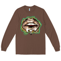 Chestnut soccer lips Long Sleeve Tee - Zillion Design Studio