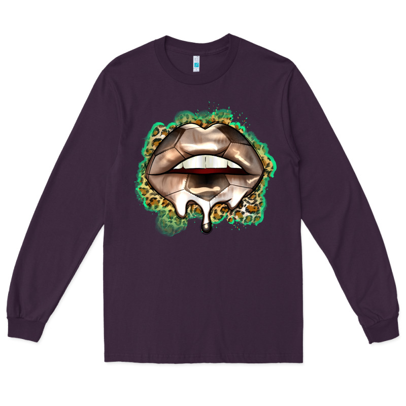 Soccer Lips Long Sleeve Tee by Zillion Design Studio | Teevron