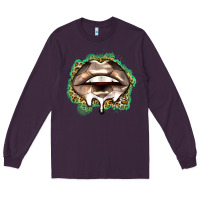 Plum soccer lips Long Sleeve Tee - Zillion Design Studio