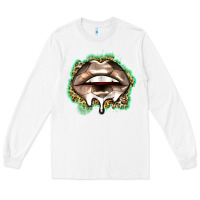 White soccer lips Long Sleeve Tee - Zillion Design Studio