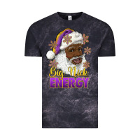 Cloud Black big nick energy purple and gold afro santa Vintage Tee - RanaPortraitStore