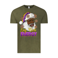 Vintage Olive big nick energy purple and gold afro santa Vintage Tee - RanaPortraitStore