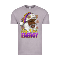 Vintage Zinc big nick energy purple and gold afro santa Vintage Tee - RanaPortraitStore