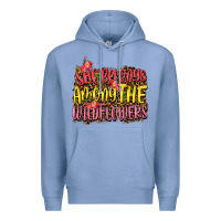 Colony Blue she belongs among the wildflowers Premium Hoodie - NancyCooperArtShop