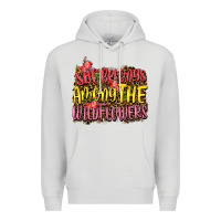 Dove Grey she belongs among the wildflowers Premium Hoodie - NancyCooperArtShop