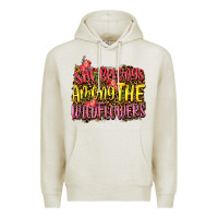 Oatmeal Heather she belongs among the wildflowers Premium Hoodie - NancyCooperArtShop