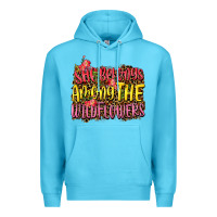 Ocean Blue she belongs among the wildflowers Premium Hoodie - NancyCooperArtShop