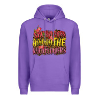 Purple she belongs among the wildflowers Premium Hoodie - NancyCooperArtShop