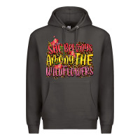 Smoke she belongs among the wildflowers Premium Hoodie - NancyCooperArtShop