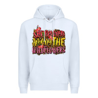 White she belongs among the wildflowers Premium Hoodie - NancyCooperArtShop