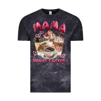 Cloud Black mama needs coffee Vintage Tee - BarkalooDesign