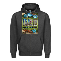 Charcoal Heather dad man myth legend air freshener Zipper Hoodie - HRA Design Shop
