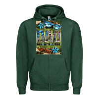 Sports Green dad man myth legend air freshener Zipper Hoodie - HRA Design Shop