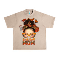 French Oak basketball messy bun mom Urban Heavy Tee - texasbilliewilder