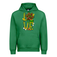 Emerald Tie dye St. Patrick's Day love dog paw Urban Hoodie - BundleAndBundleShop