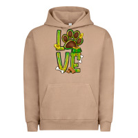 Pigment Burro Tie dye St. Patrick's Day love dog paw Urban Hoodie - BundleAndBundleShop