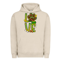 Pigment French Oak Tie dye St. Patrick's Day love dog paw Urban Hoodie - BundleAndBundleShop