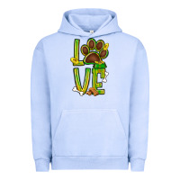 Pigment Grape Ice Tie dye St. Patrick's Day love dog paw Urban Hoodie - BundleAndBundleShop