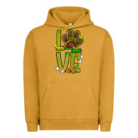 Pigment Peanut Butter Tie dye St. Patrick's Day love dog paw Urban Hoodie - BundleAndBundleShop