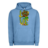 Pigment Pebble Blue Tie dye St. Patrick's Day love dog paw Urban Hoodie - BundleAndBundleShop