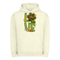 Pigment Pistachio Tie dye St. Patrick's Day love dog paw Urban Hoodie - BundleAndBundleShop