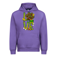 Tulip Tie dye St. Patrick's Day love dog paw Urban Hoodie - BundleAndBundleShop