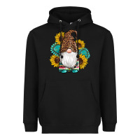 Black western gnomes sunflowers gemstones leopard serape cowhide glitter Heavyweight Hoodie - Artiststas