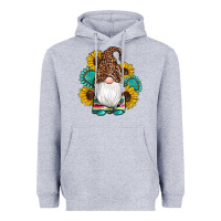 Heather Grey western gnomes sunflowers gemstones leopard serape cowhide glitter Heavyweight Hoodie - Artiststas