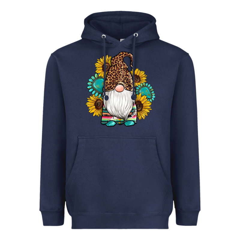 Western Gnomes Sunflowers Gemstones Leopard Serape Cowhide Glitter Heavyweight Hoodie by Artiststas | Teevron