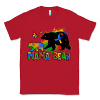 Red mama bear autism Classic Tee - Zillion Design Studio