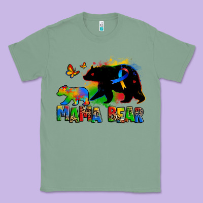Mama Bear Autism Classic Tee Designed By Zillion Design Studio