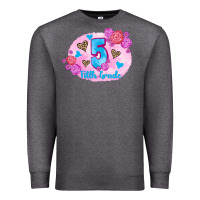 Charcoal Heather back to school flowers fifth grade 3200x2400 Premium Sweatshirt - AdoDesignShop