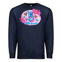 Navy back to school flowers fifth grade 3200x2400 Premium Sweatshirt - AdoDesignShop