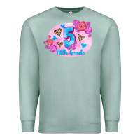 Seafoam back to school flowers fifth grade 3200x2400 Premium Sweatshirt - AdoDesignShop