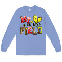 My Heart Is On That Field Softball Long Sleeve Tee | Teevron
