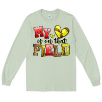 Matcha my heart is on that field softball Long Sleeve Tee - Zillion Design Studio